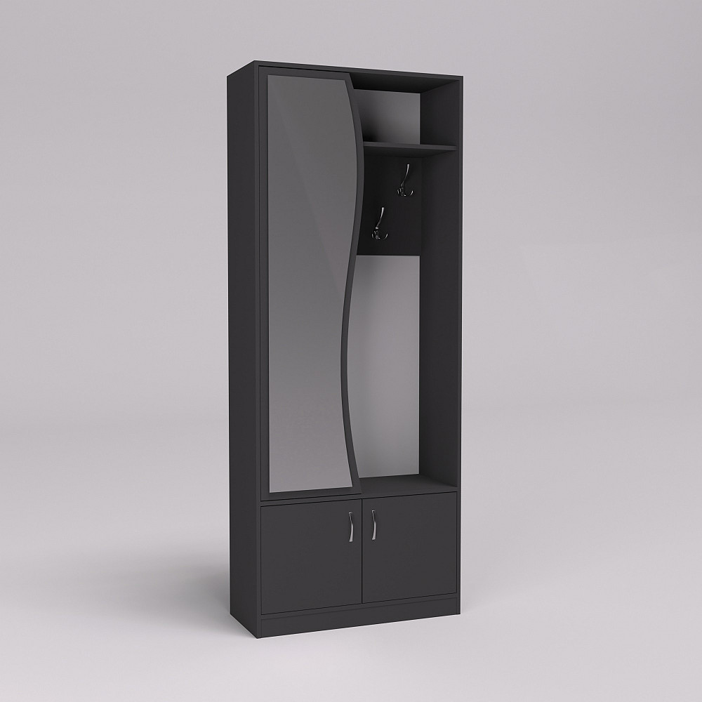 Прихожая ГКШ-3, Антрацит, 840/350/2100 Львов - изображение 1