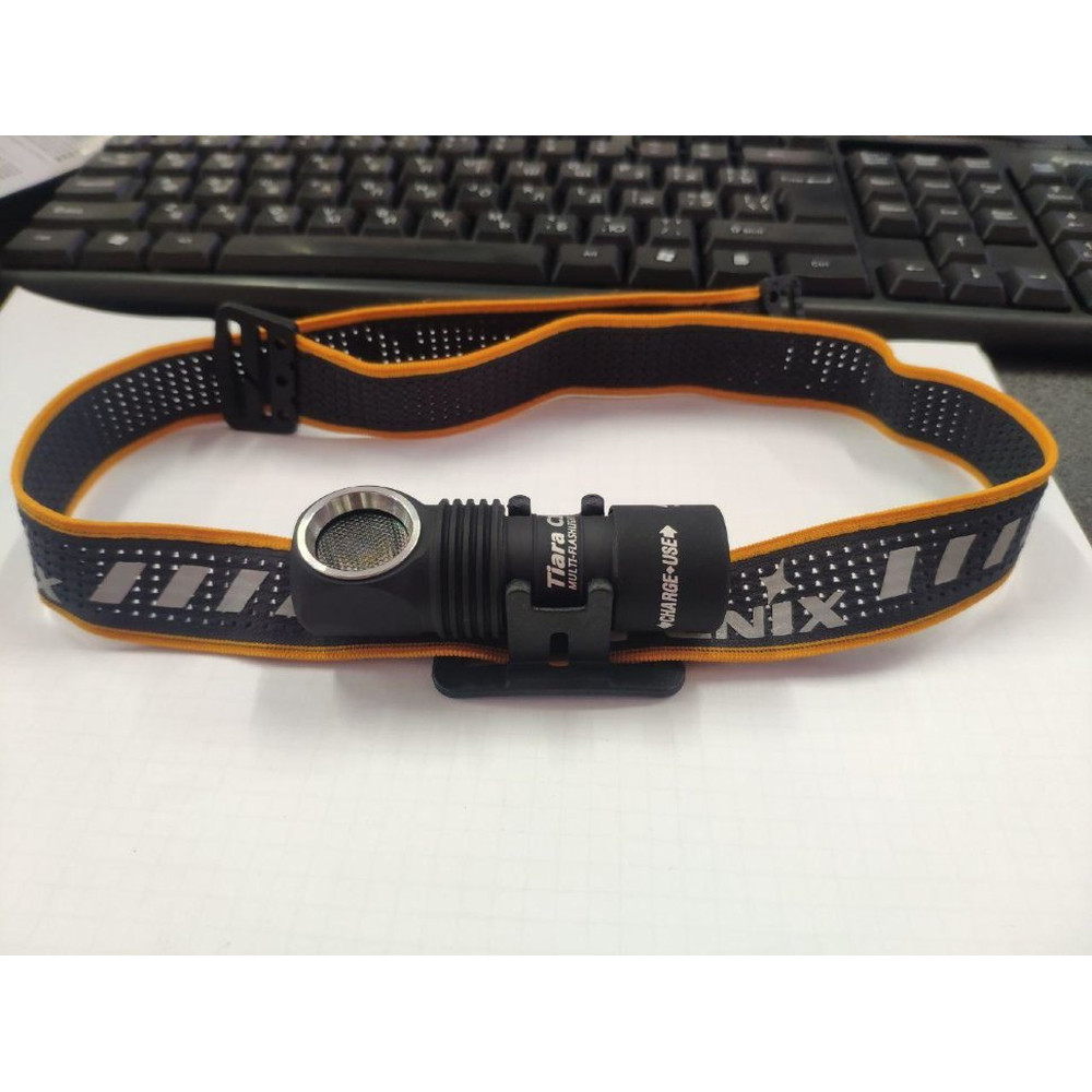 Пов'язка на голову Fenix одинарна AFH-03, чорно-помаранчева Рівне - фото 8