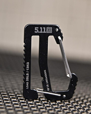 Карабин "HARDPOINT B150" BLACK 38 мм 5.11 Tactical сталь 1 ПП8143 Київ - фото 2