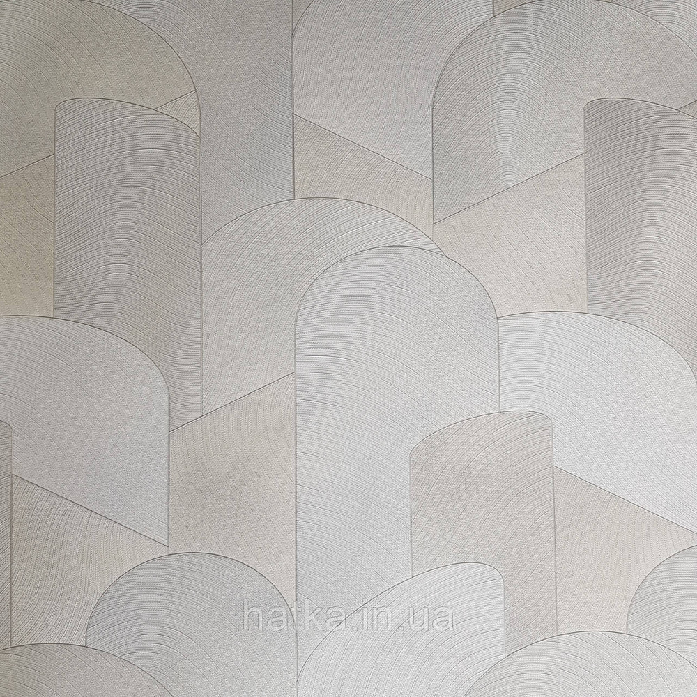 Шпалери метрові вінілові на флізелін дизайнерські Erismann Elle геометрія абстракція білі сірі сріблясті Київ - фото 3