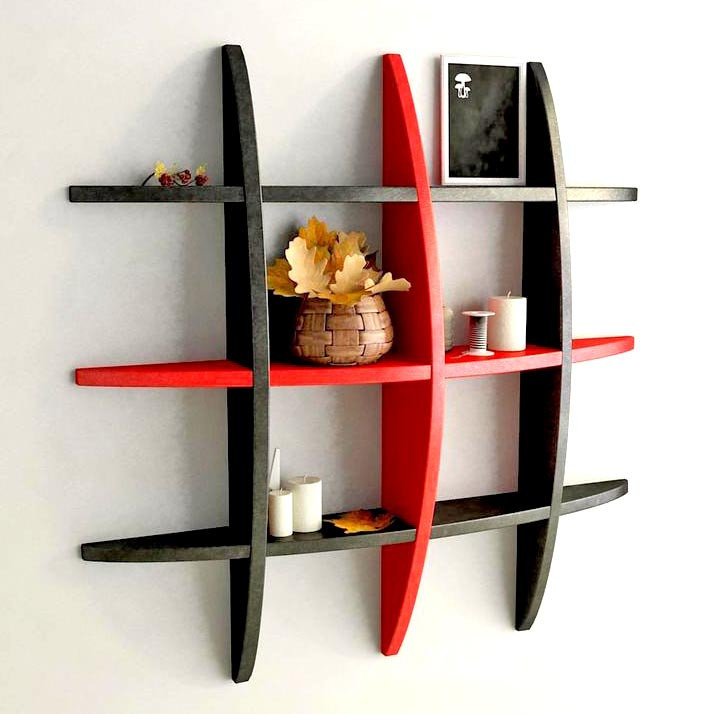 Настенная книжная полка 