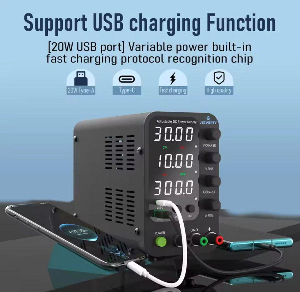 Лабораторный Блок Питания SPS-12003V 120В 3А с USB, ОCP, CV/CC Киев - изображение 3