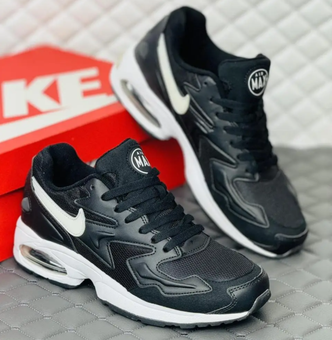Чоловічі Чорні Термо Кросівки Nike 90 Air Max 2 Шкіряні Найк Єврозима (розміри: 42,43,44) Відео Огляд Дніпро - фото 9