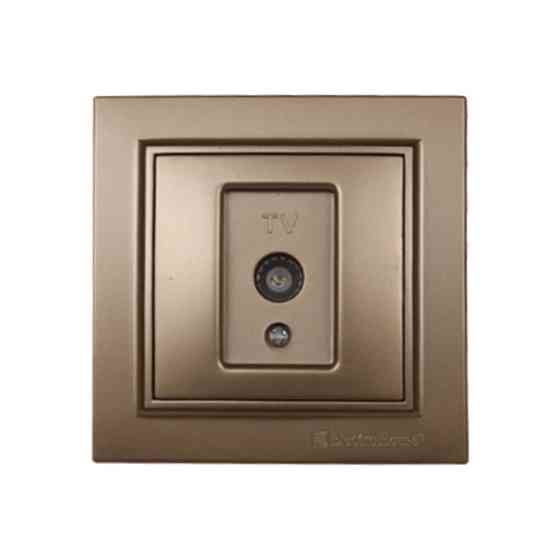 Розетка телевизионная, Enzo роскошное золото Днепр