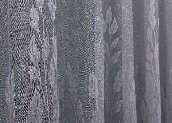 Тюль жаккард с вышивкой, цвет серый 1458т Киев