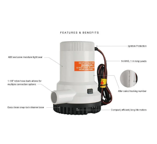 Помпа Для Перекачки Воды Seaflo 12V 2000Gph Киев - изображение 2