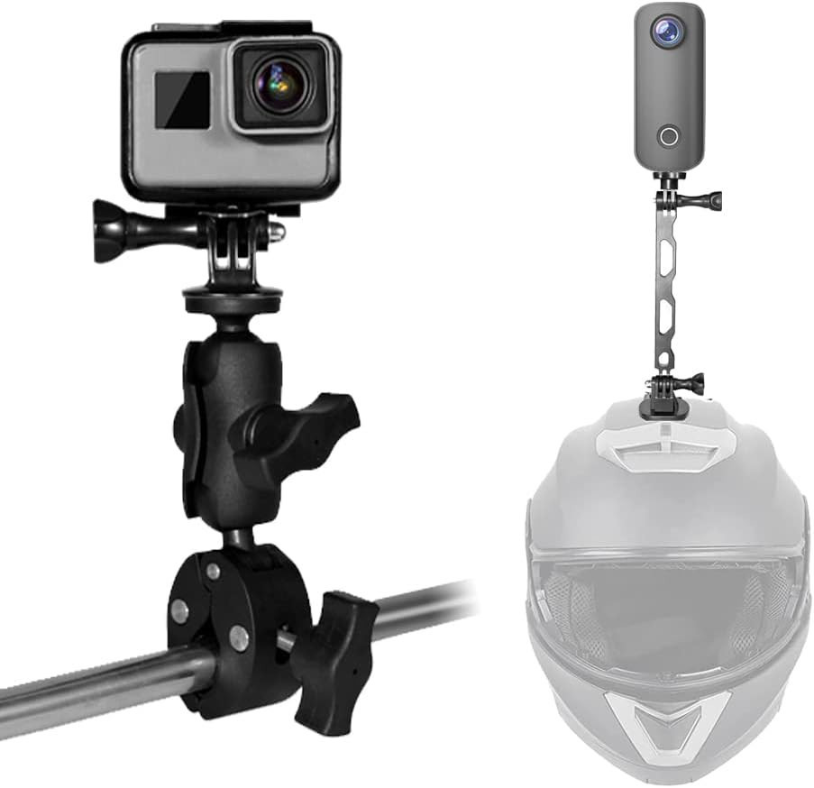 Кріплення на мотошолом та на кермо для Insta360 GoPro AC Prof BUNDLE-428C-2 Київ - фото 2