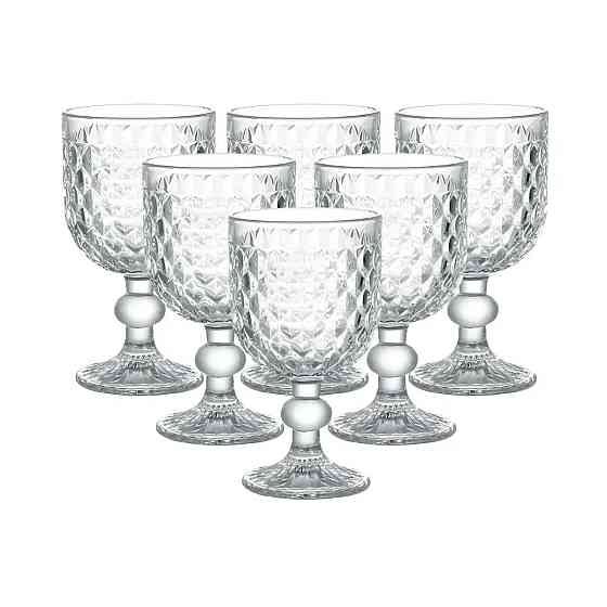 Келихи для червоного вина 6 штук на низькій ніжці HP4153 Київ