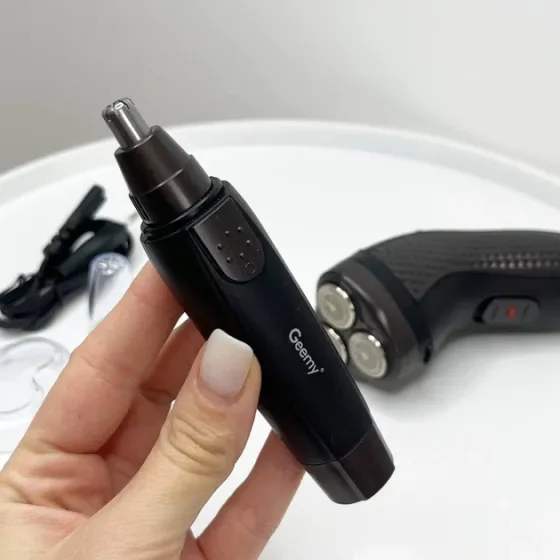 Електробритва 3в1 акумуляторна з триммером Gemei GM-7113, до 45 хвилин роботи, низький шум шуму Одеса