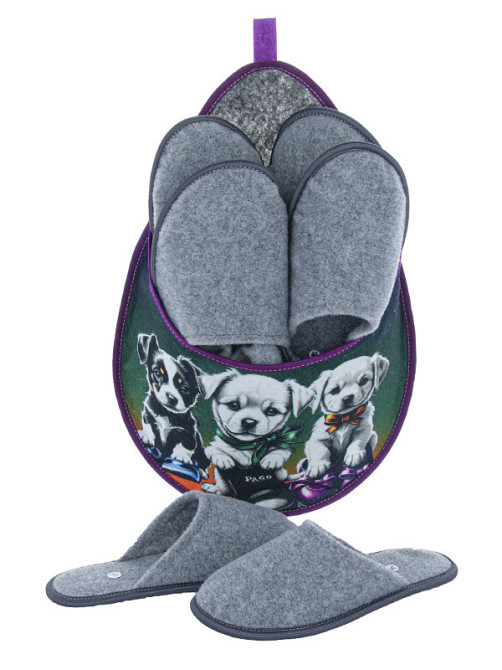 Набор супер тапочек для гостей Щенята качественые тапки 5 пар в комплекте 36 - 45 размеры Одесса - изображение 5