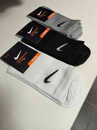 Набор женских качественных высоких носков из хлопка 3 штук Nike 3 41-45 Киев