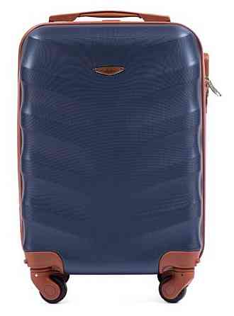 Валіза пластикова WINGS 402 мікро темно-синя Київ