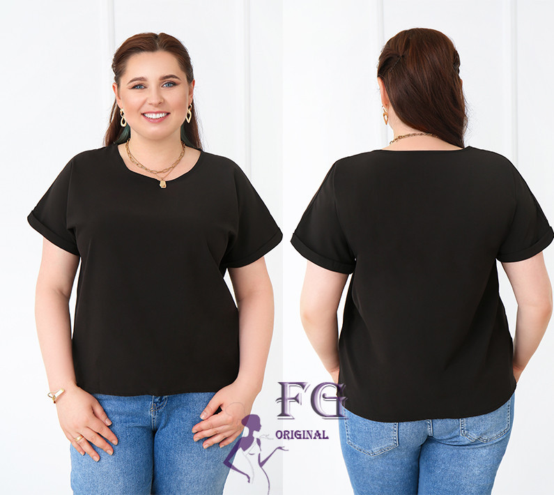 Летняя блузка футболка свободного кроя 