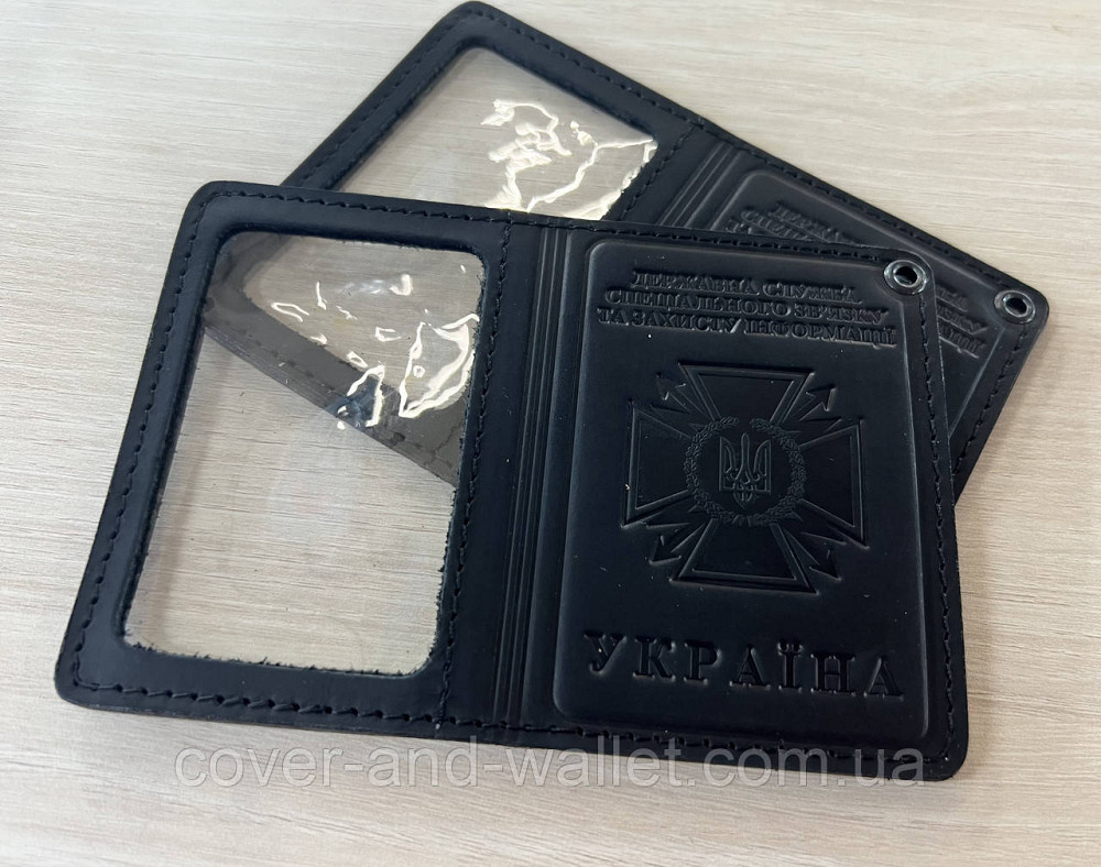 Обкладинка з прозорим вікном на посвідчення ДССЗЗІ (держспецзв'язок) Puos Київ - фото 3