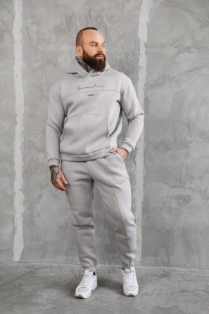 Теплый спортивный костюм мужской Европа Серый XL Харьков