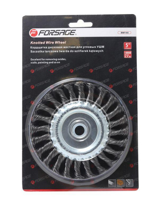 Кордщітка дискова стальна вита для ВШМ 175мм, в блістері Одеса - фото 1