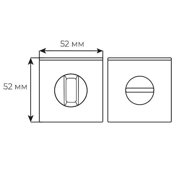RDA Накладка WC-49 мат. чорний вж  Kubic S Київ