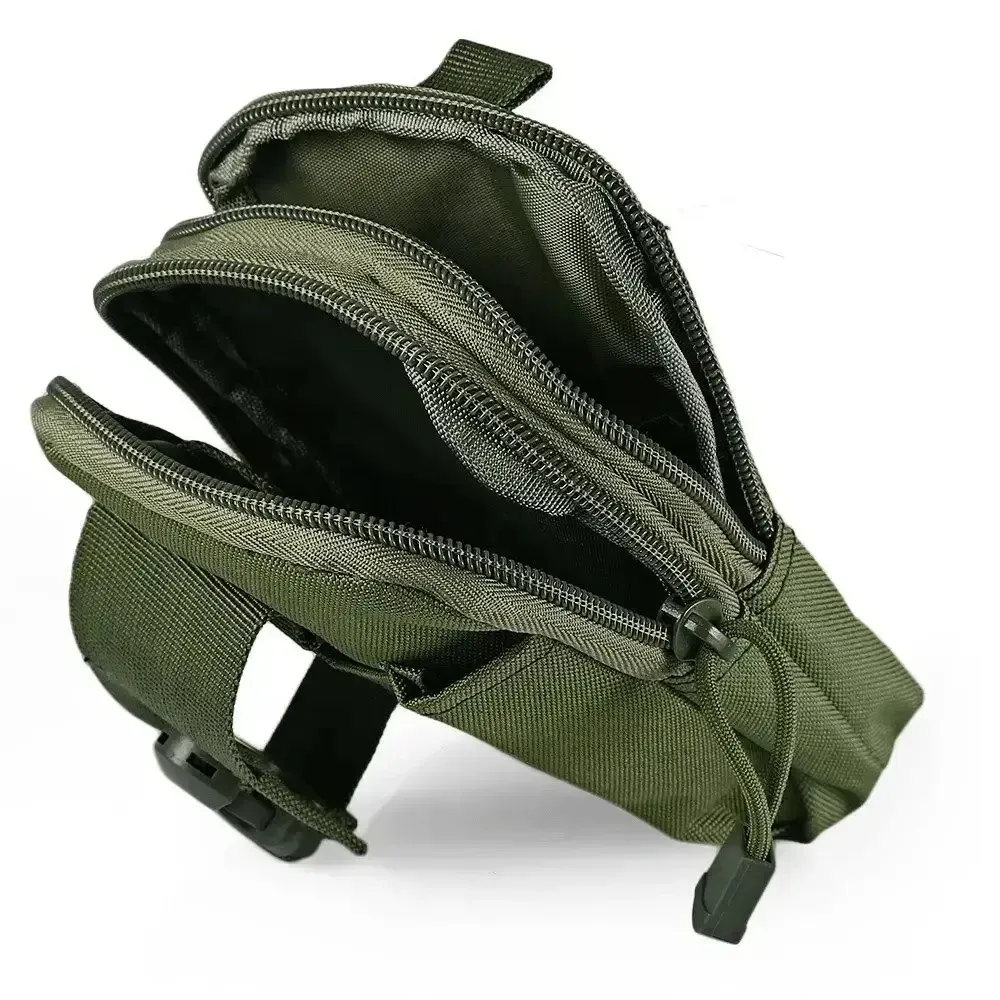 Тактическая сумка на пояс (18х13х3см) A50, с MOLLE, Олива / Армейский мужской подсумок на пояс / Органайзер Киев - изображение 3