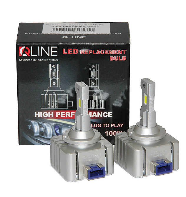 Комплект світлодіодних ламп Qline Ultra D8S 65W 6000K (2шт) Харків - фото 4