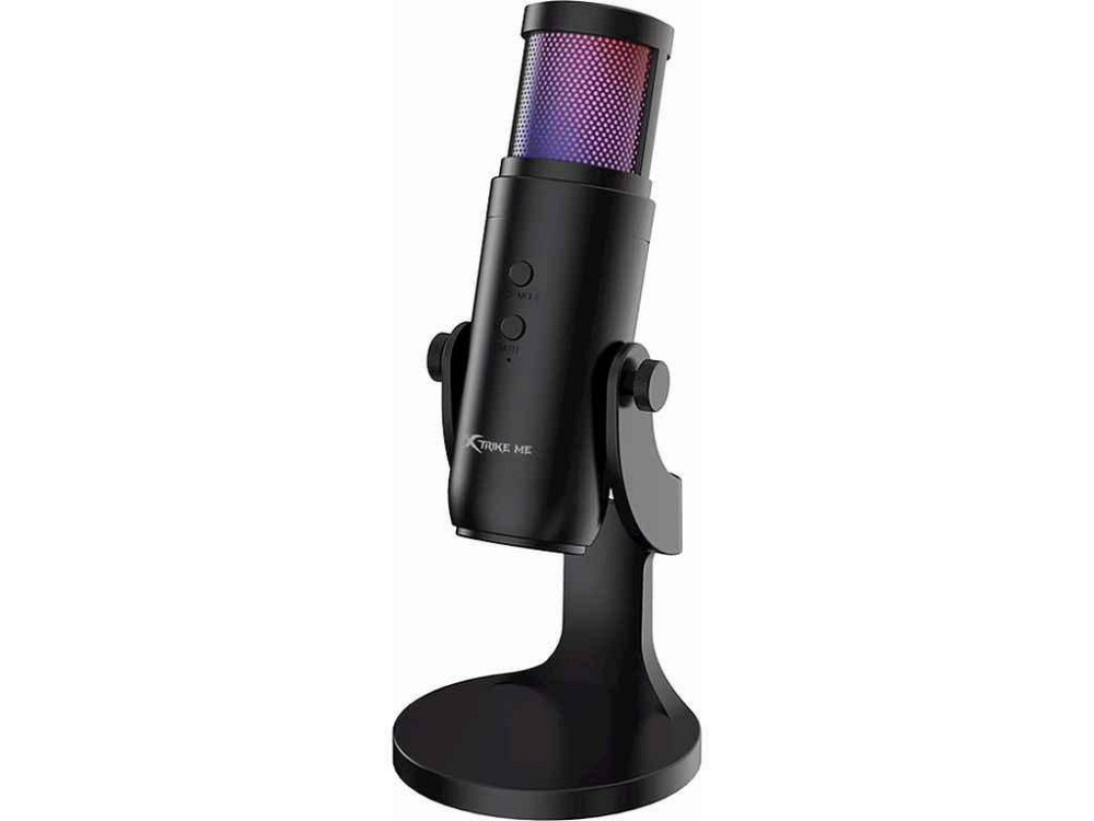 Мікрофон компютерний настільний ігровий XMC-03 USB RGB чорний 1,45м ТМ Xtrike Київ - фото 1
