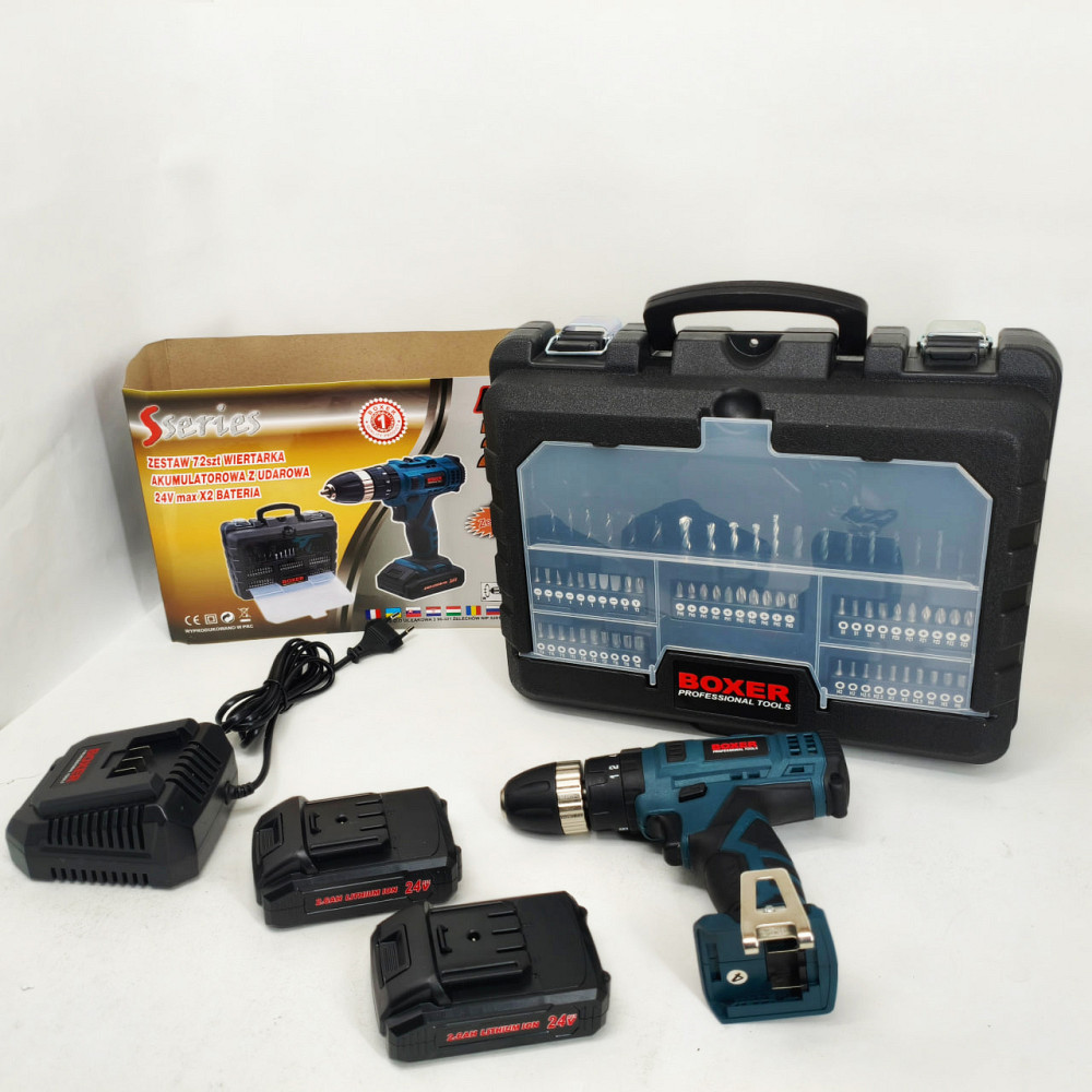 Надійний шуруповерт професійний, Шуруповерт з бітами і свердлами з літієвим акумулятором NX-91 Львів - фото 4