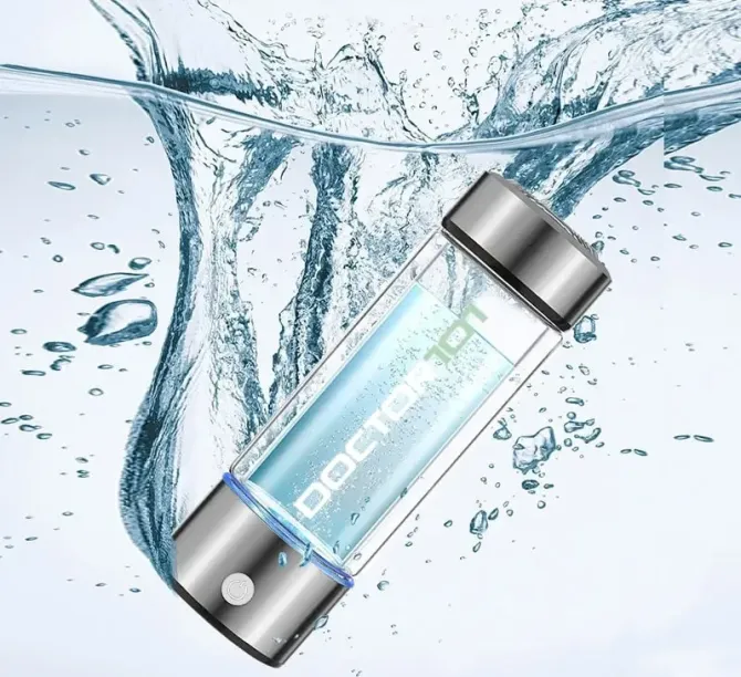 Генератор водневої води Tana. Воднева пляшка із зарядкою від USB, на 450 мл синій металік Дніпро - фото 10