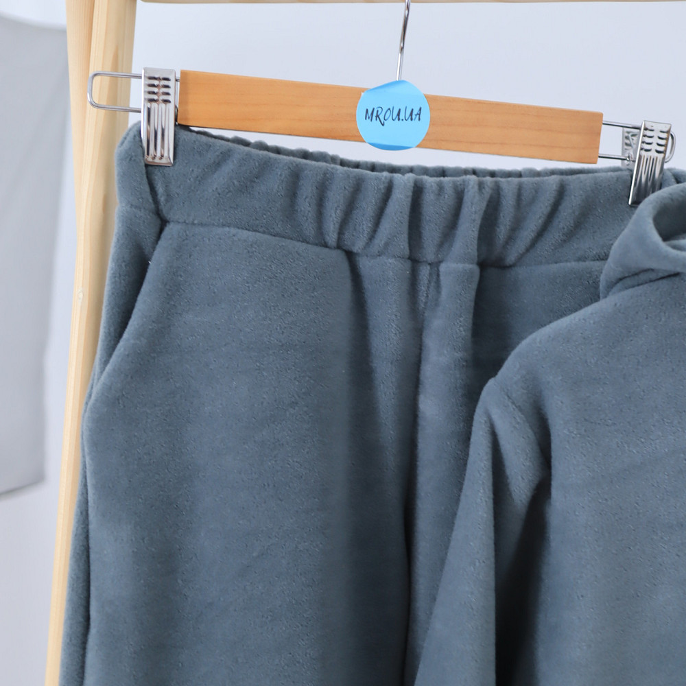 Детский теплый Флисовый термо костюм (зипка с капюшоном + штаны) 104 Каменец-Подольский - изображение 3