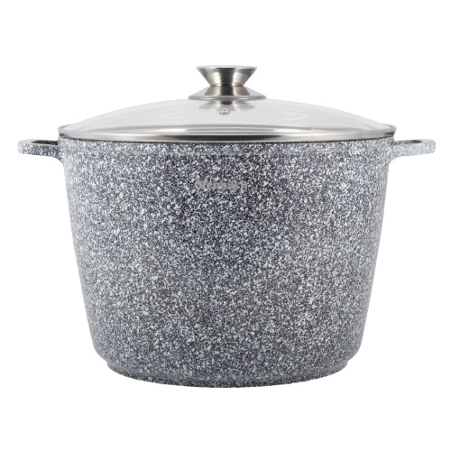 Каструля литий алюміній 6,2л 24*16,5см скляна кришка а/п Snow Marble 100503 Ofenbach Житомир