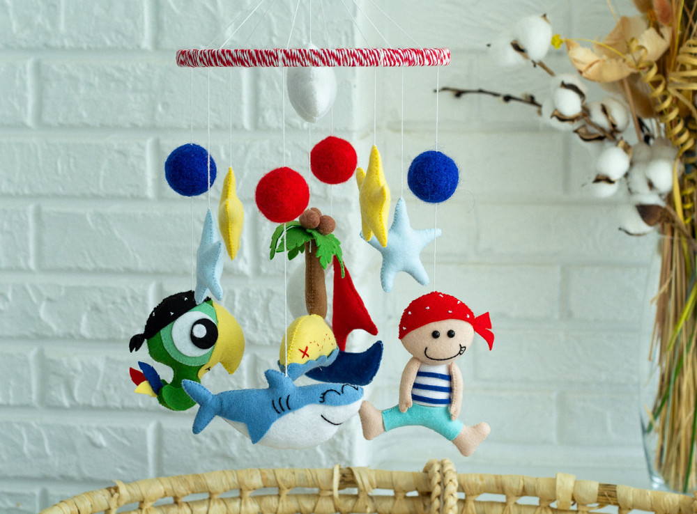 Мобіль на ліжечко WoollyFox «Пірат» Київ - фото 9