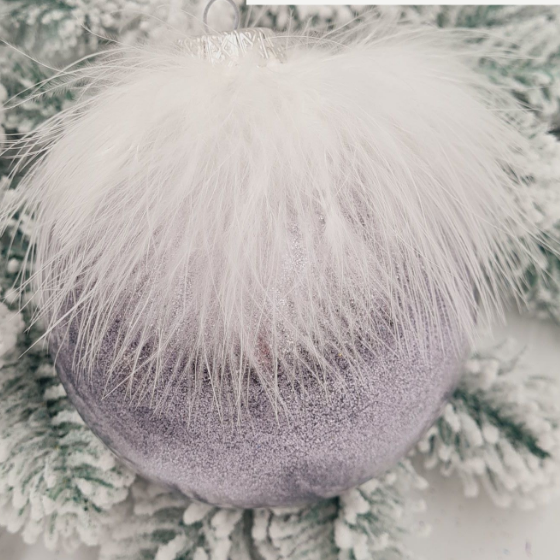 Ялинкова куля Пір'їнка d10см КС Житомир - изображение 4