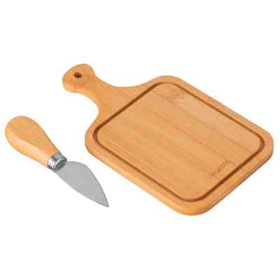 Доска для подачи Ardesto Midori, 2 предмети, 19х11х0.8см, бамбук, нержавіюча сталь (AR0936) Вінниця