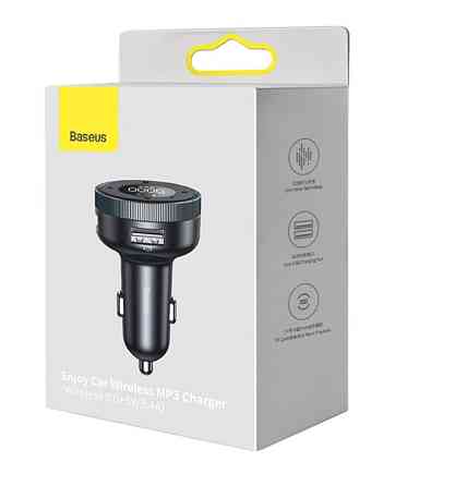 АЗУ с FM-модулятор Baseus Enjoy Car Wireless MP3 Charger (Wireless 5.0) Харьков