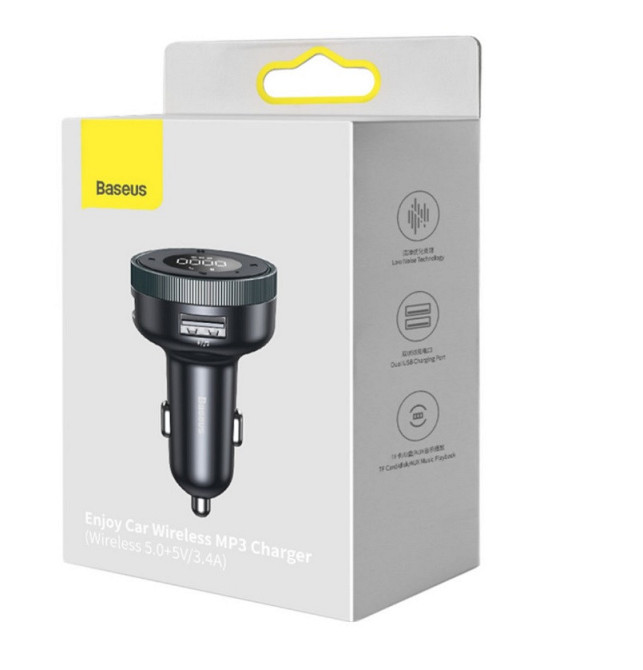 АЗУ с FM-модулятор Baseus Enjoy Car Wireless MP3 Charger (Wireless 5.0) Харьков - изображение 2