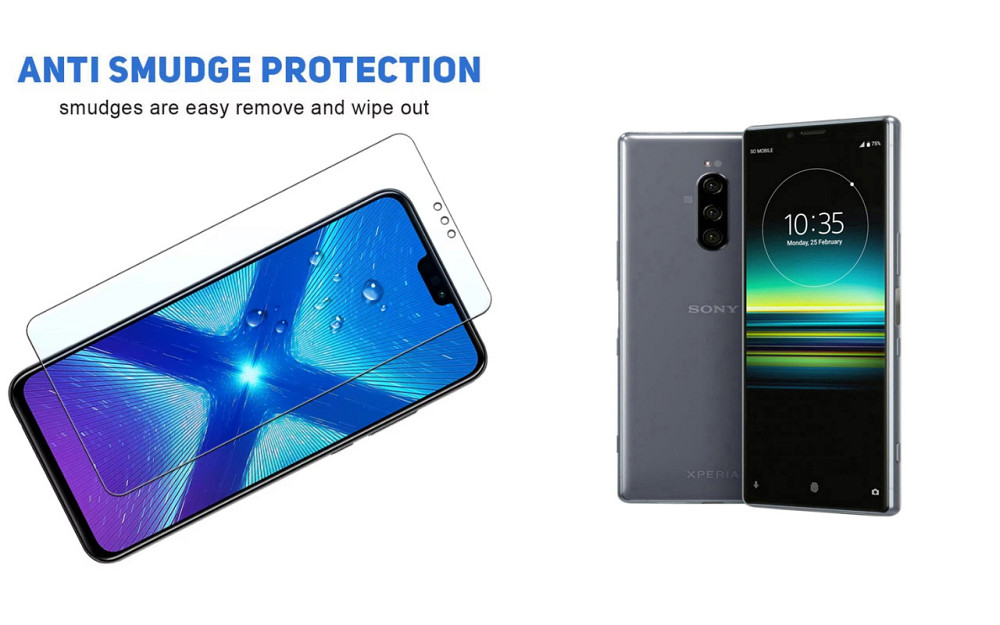 Защитное стекло NeoGlass для Sony Xperia 1 J9110 – ультрапрозрачное и устойчивое Киев - изображение 3