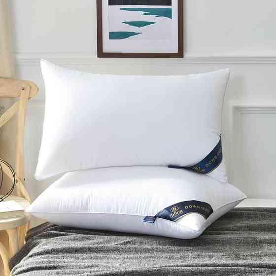 Подушка гипоаллергенная Hilton 74×48 см белая. Гостиничное качество для дома и гостиниц, 900 г,100% полиэстер Каменец-Подольский