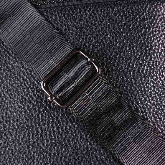 Практичная мужская сумка из натуральной кожи 21291 Vintage Черная Киев