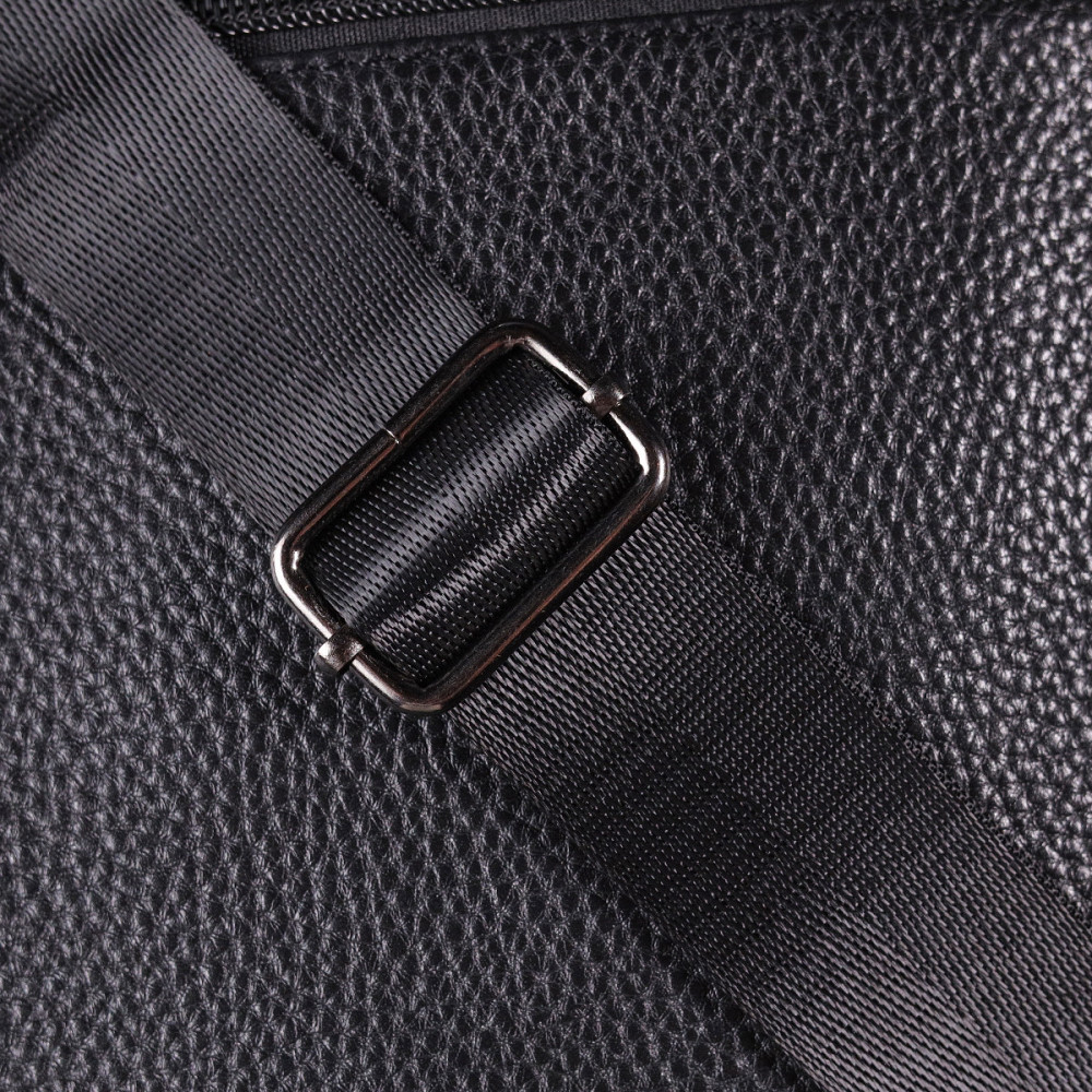 Практична чоловіча сумка з натуральної шкіри 21291 Vintage Чорна Київ - фото 1