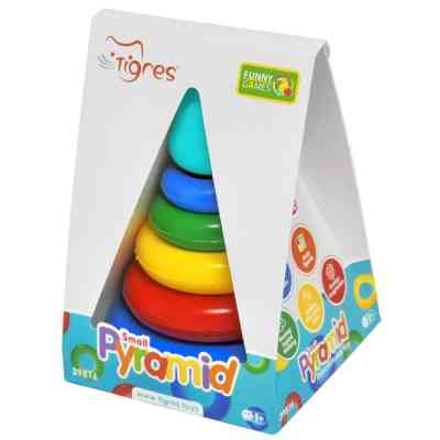 Развивающая игрушка Tigres Пирамидка маленькая в коробке (39816) Винница