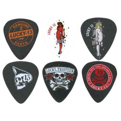 Медиатор Jim Dunlop Lucky 13 Artist Series Pick .60mm 6 шт. (L13BP.60) Винница