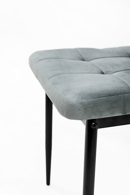Стілець Айс, чорний/велюр сірий Киев - изображение 8