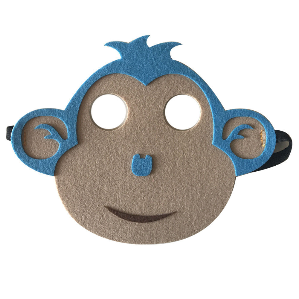 Детская маска Обезьянка one size коричнево-голубой Киев - изображение 1