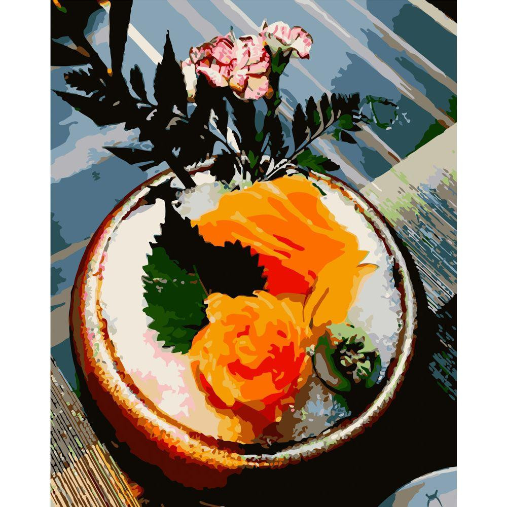 Набір для розпису по номерах Квіткова фантазія Strateg розміром 40х50 см (GS285), шт Киев - изображение 1