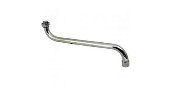 Вилив (гусак) для змішувача для ванни 141 (350mm), сталь вигнутий Харків