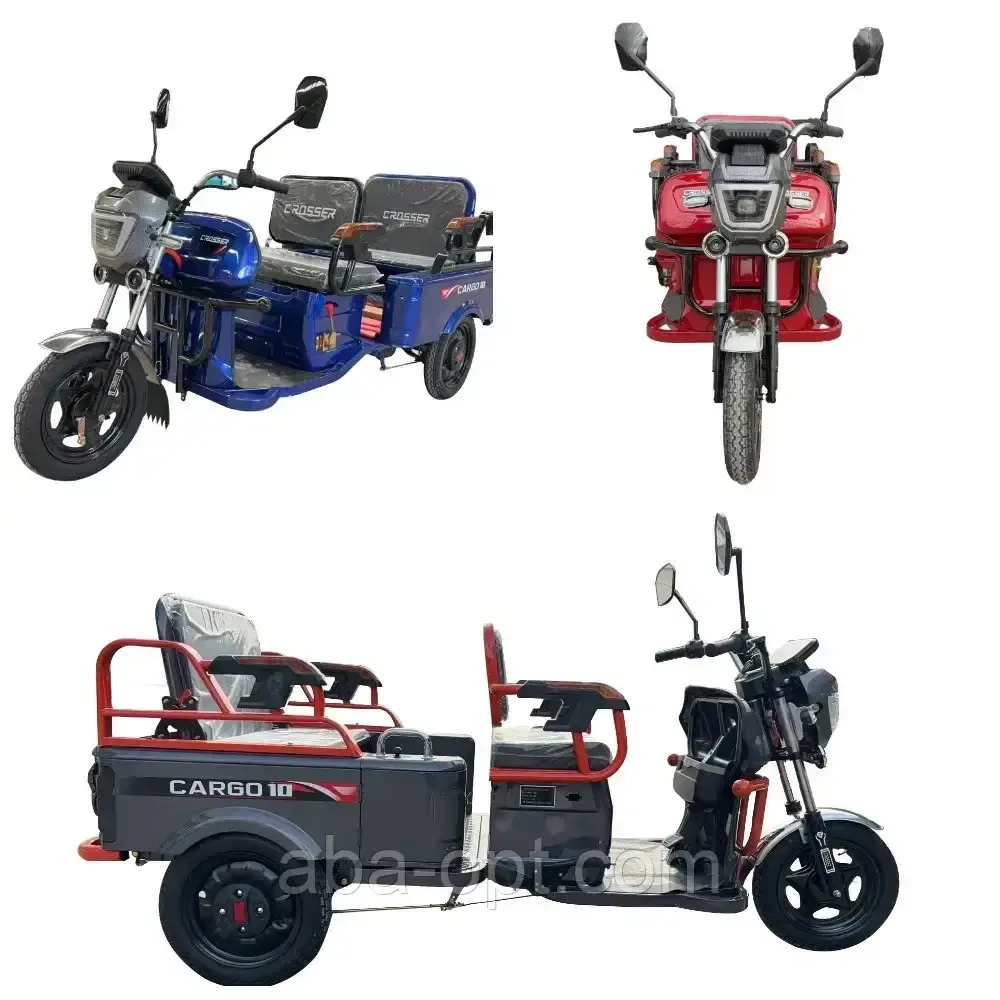 Електричний трицикл з кузовом CARGO-10-GP 1 1000W-60V-32Ah шини 12"/12" купити дешево в Україні Одеса - фото 1