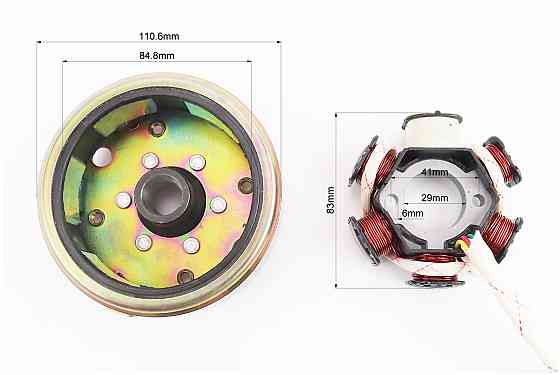 Магнето у зборі (6 котушок) 5 проводів - "3 + 2" Київ