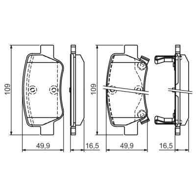 Тормозные колодки Bosch 0 986 494 403 Винница