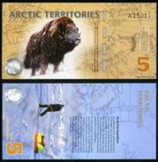 Арктика / Arctic terr. 5 dollars 2012 UNC ОБРАЗЕЦ Полтава - изображение 1