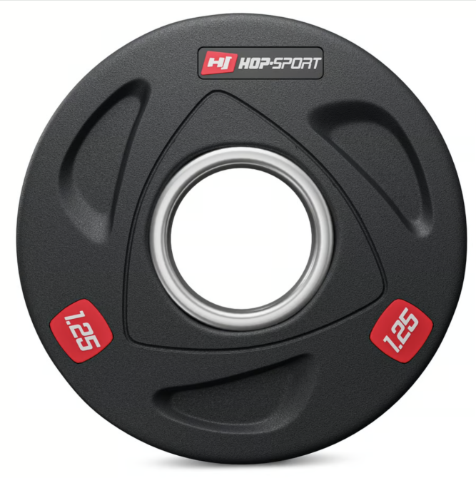 Диск олімпійський Hop-Sport 1,25кг Київ - фото 2