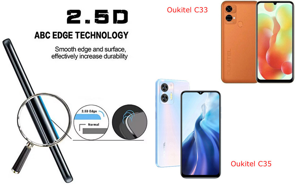 Захисне скло ArmorGlass для Oukitel C33, Oukitel C35 – стійке до подряпин та ударів Київ - фото 2