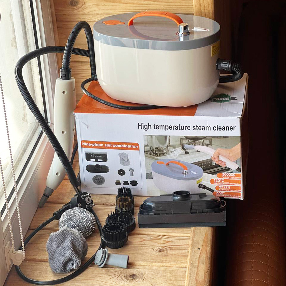 Портативний пароочисник 1,2 л 2500Вт +8 насадок SBR Київ - фото 9